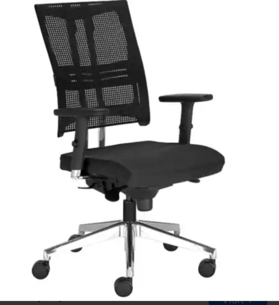 Ergonomic Black Office Chair, Ophalen, Zwart, Zo goed als nieuw, Bureaustoel