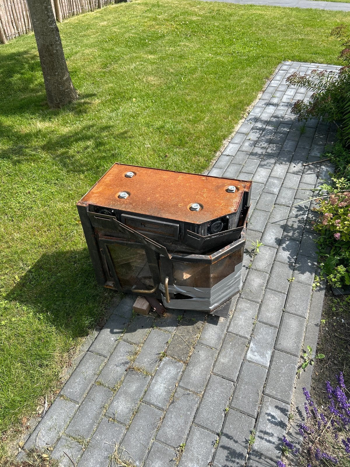 Oude kachel, Ophalen, Gebruikt, Houtkachel, Vrijstaand