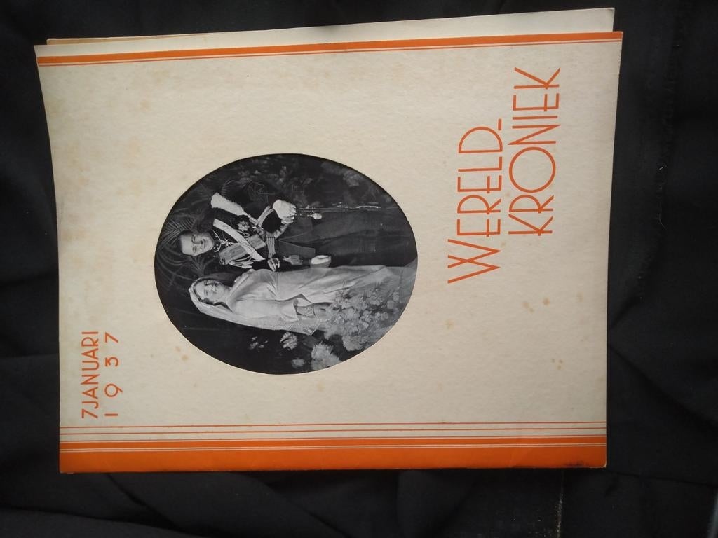 Wereldkroniek 7 januari 1937, Verzamelen, Koninklijk Huis en Royalty, Ophalen of Verzenden, Gebruikt, Kaart, Foto of Prent