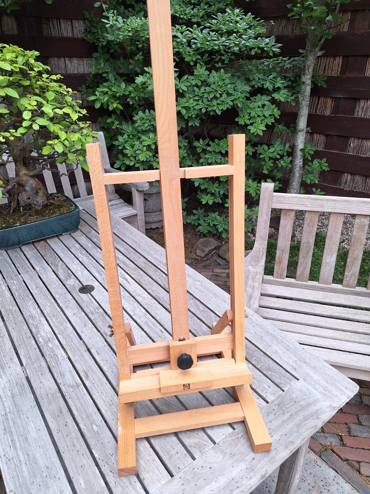 Houten schildersezel, Talens, tafelmodel, Hobby en Vrije tijd, Schilderen, Ophalen