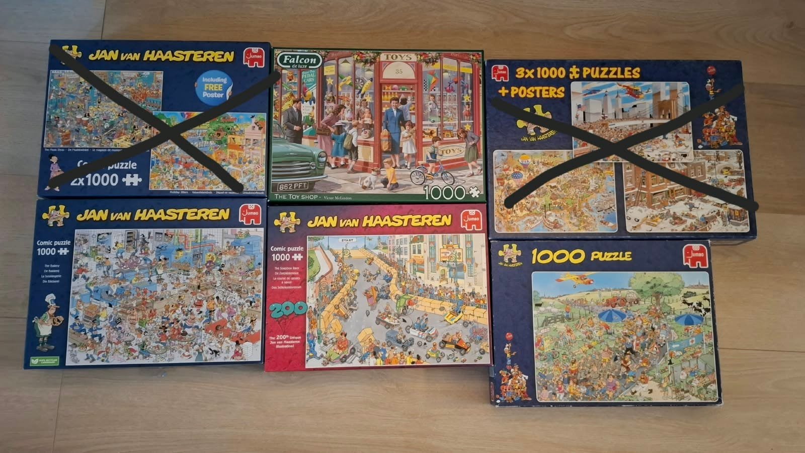 Diverse legpuzzels 1000 stukjes, nette staat!, Ophalen of Verzenden, 500 t/m 1500 stukjes, Zo goed als nieuw, Legpuzzel