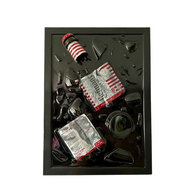 Liefmans broken bottle schilderij, Ophalen of Verzenden