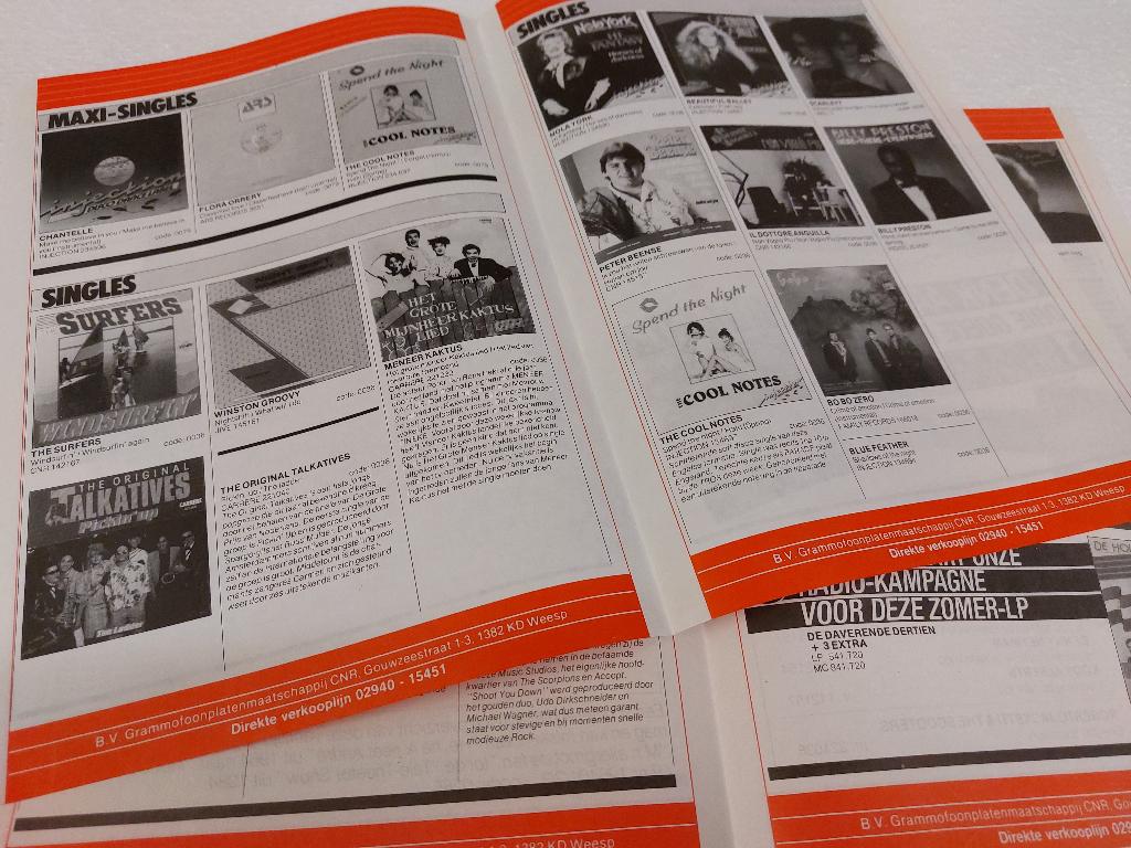 Andre van Duin PROMO FOLDER cnr 1985 20 JAAR André, CNR, Verzenden, NvT, Boek, Tijdschrift of Artikel