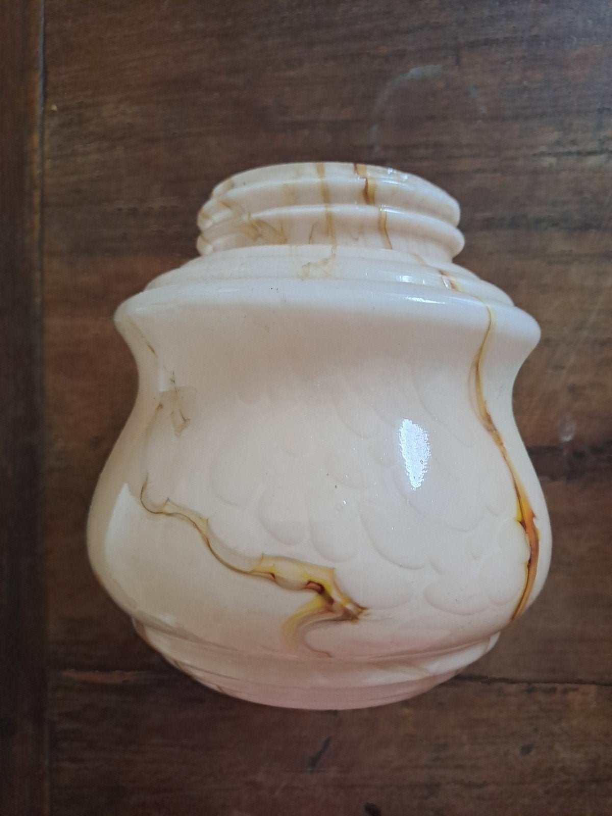 Antiek glazen lampen bol, Ophalen of Verzenden