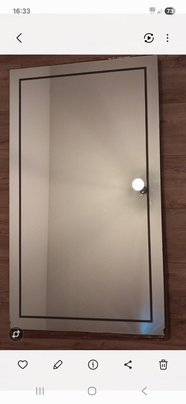 Badkamer spiegel  120 x 70 cm, Ophalen, 50 tot 100 cm, Overige typen, Minder dan 100 cm