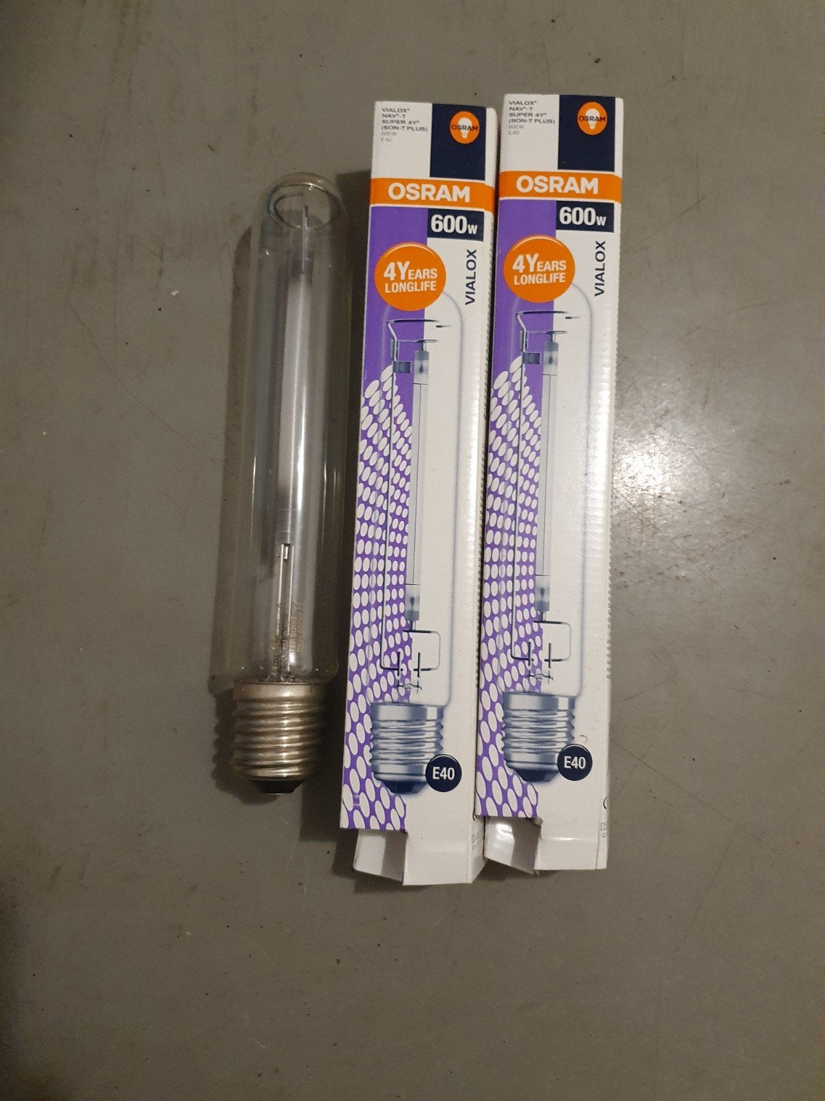 1x Philips SON-T + 2x Osram Vialox 600W E40 HPS lamp NIEUW, Huis en Inrichting, Ophalen of Verzenden, Nieuw, E40