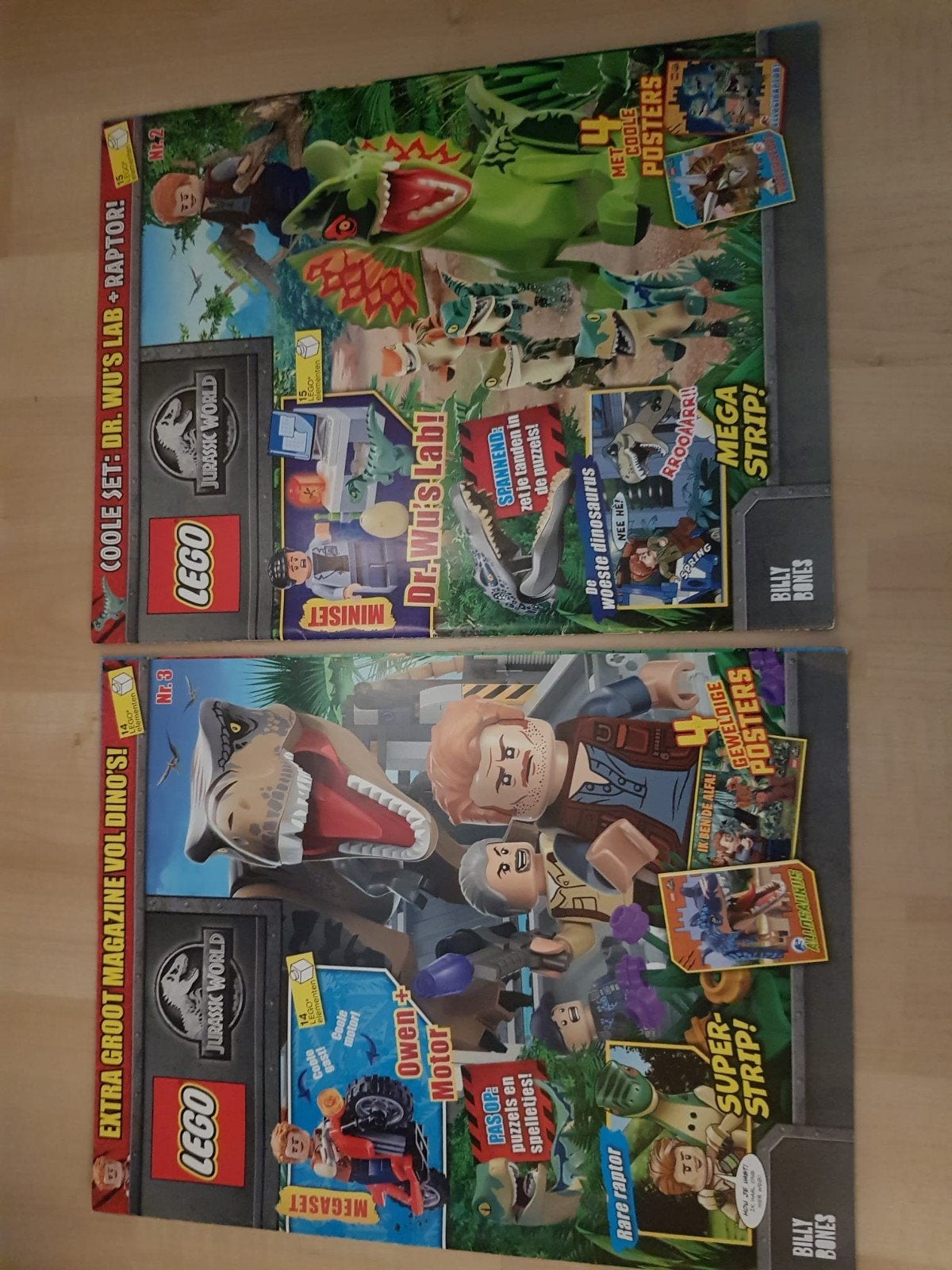 LEGO Jurassic World Magazines - Nrs. 3 & 4, Ophalen of Verzenden, Zo goed als nieuw, Overige typen