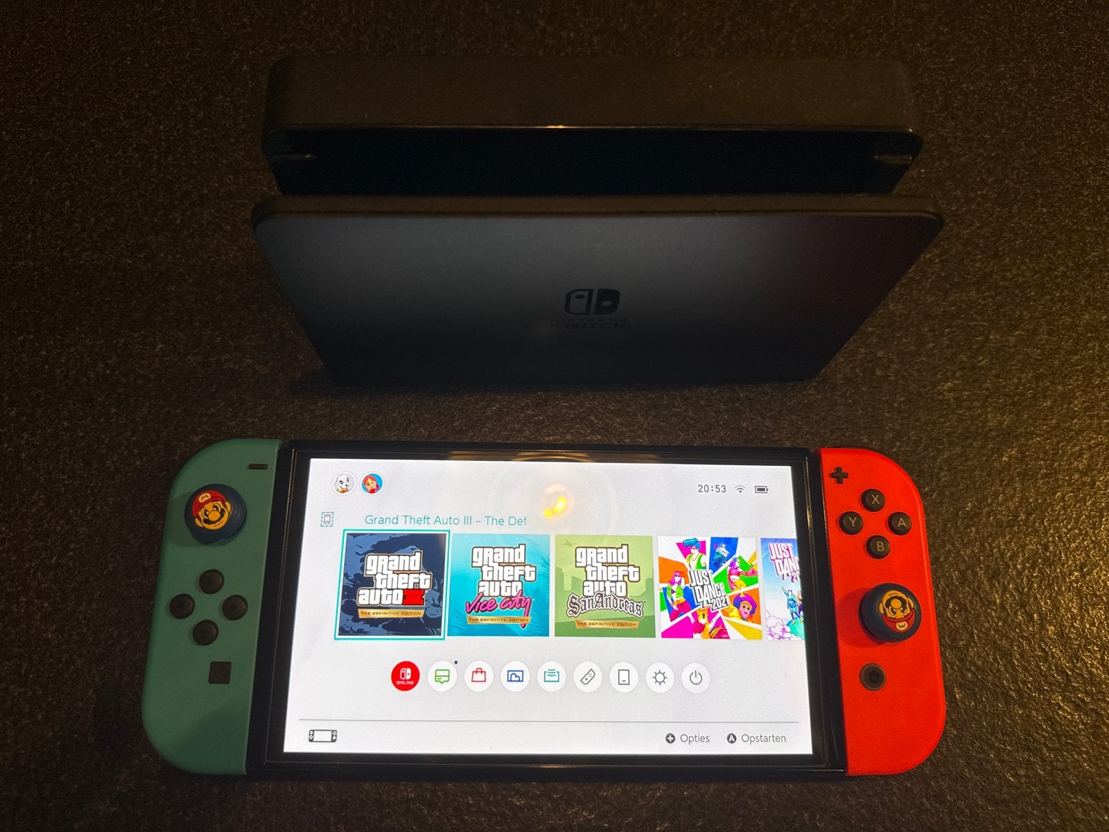 Nintendo Switch OLED, Ophalen, Zo goed als nieuw, Met 2 controllers, Switch OLED