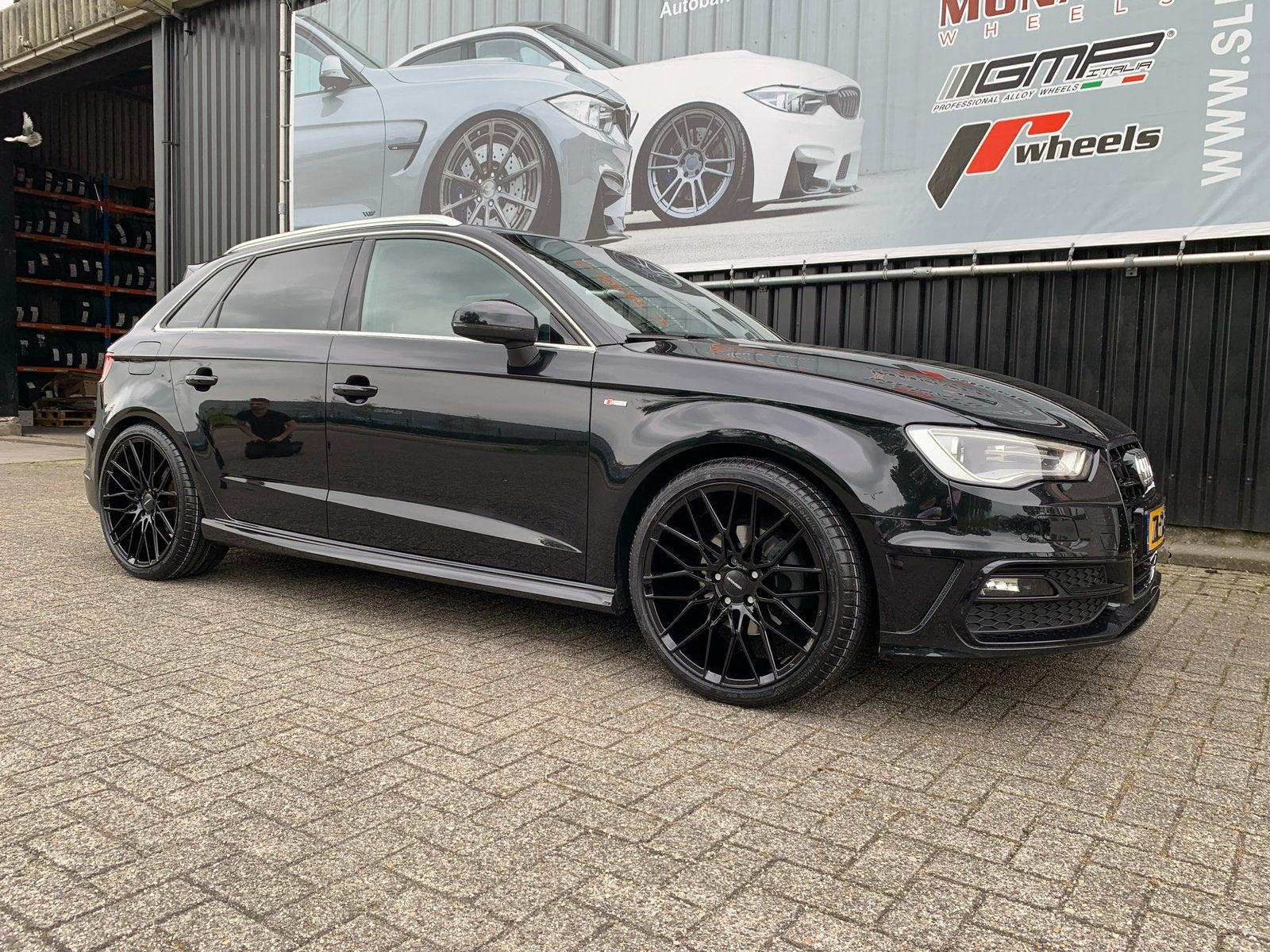 Audi A3 1.4 Tfsi 90KW Sportback Proline S-line 2013 Zwart, Auto's, Audi, Voorwielaandrijving, Zwart, 4 cilinders, Leder en Stof