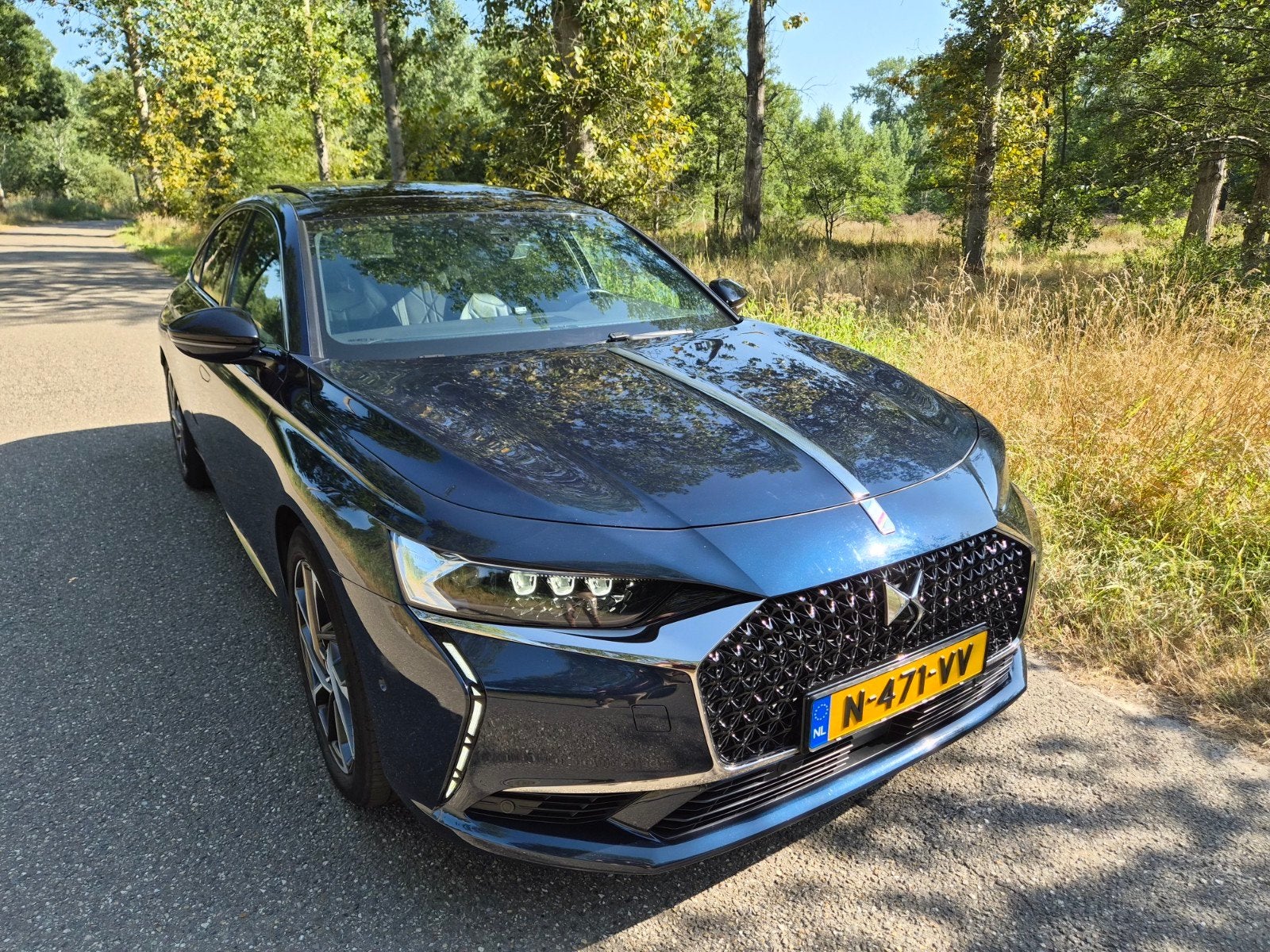 DS 9 E-tense Plug-in Hybrid 225pk Aut 2021, Auto's, DS, 1814 kg, Zwart, 181 pk, Blauw