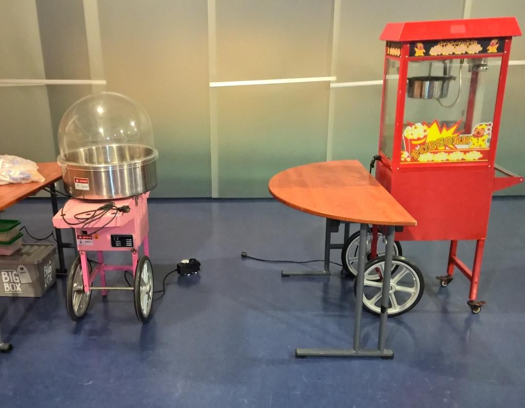 Jumpa huren Funfood Popcornmachine Slushmachine Suikerspin, Ophalen, Zo goed als nieuw, Overige
