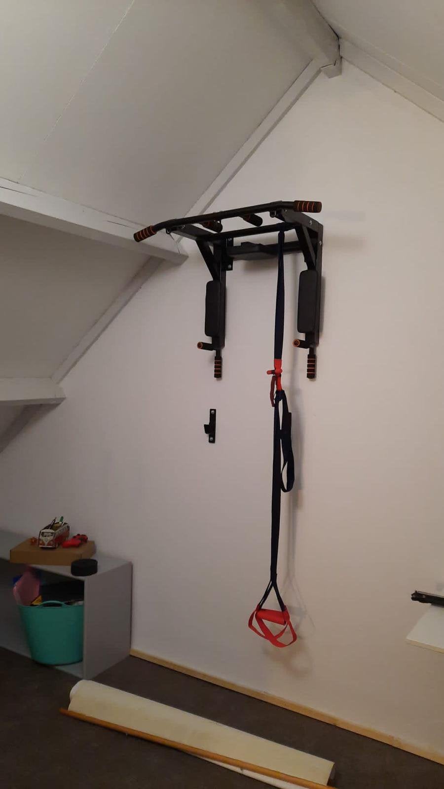 3in1 Pullup bar, dip bar, leg raises + extras, Sport en Fitness, Overige Sport en Fitness, Ophalen, Zo goed als nieuw