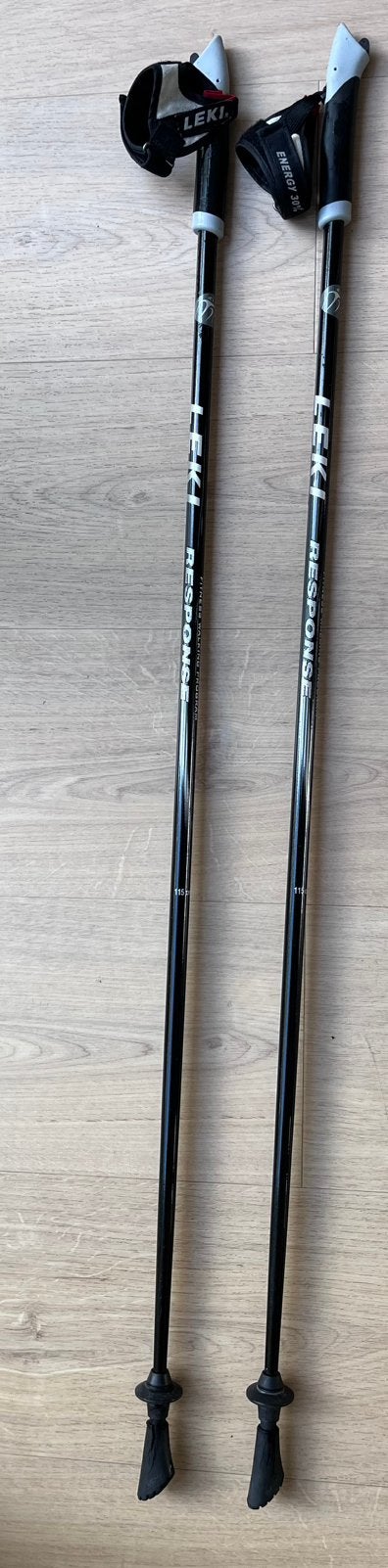 Leki Response Nordic Walking Stokken 115 cm, Sport en Fitness, Ophalen, Gebruikt, Wandelstok