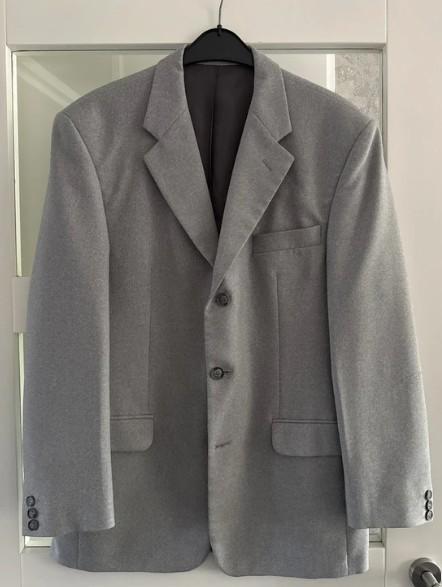 Colbert jas grijs gemêleerde (heren, maat L), Kleding | Heren, Maat 52/54 (L), Zo goed als nieuw, Grijs, C&A