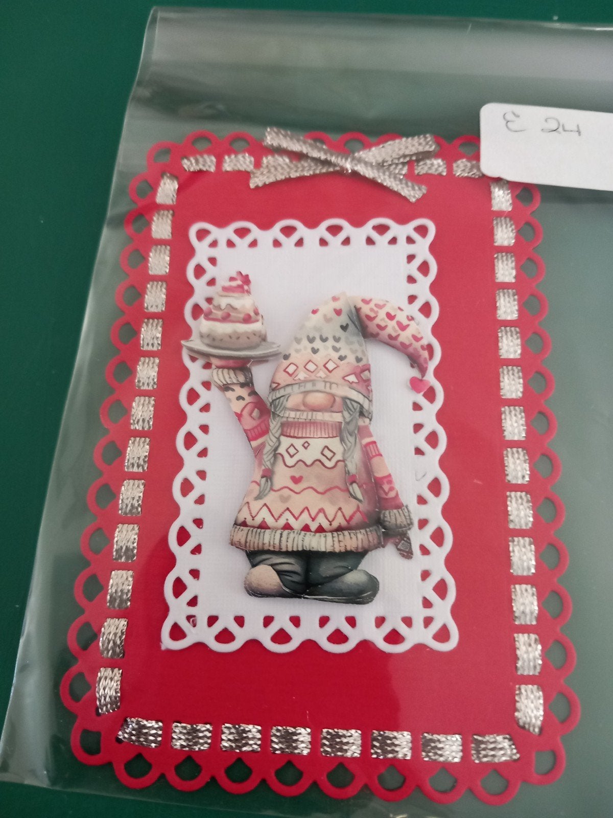 stansje met lint en 3d plaatje, Ophalen of Verzenden, Zo goed als nieuw, Overige typen