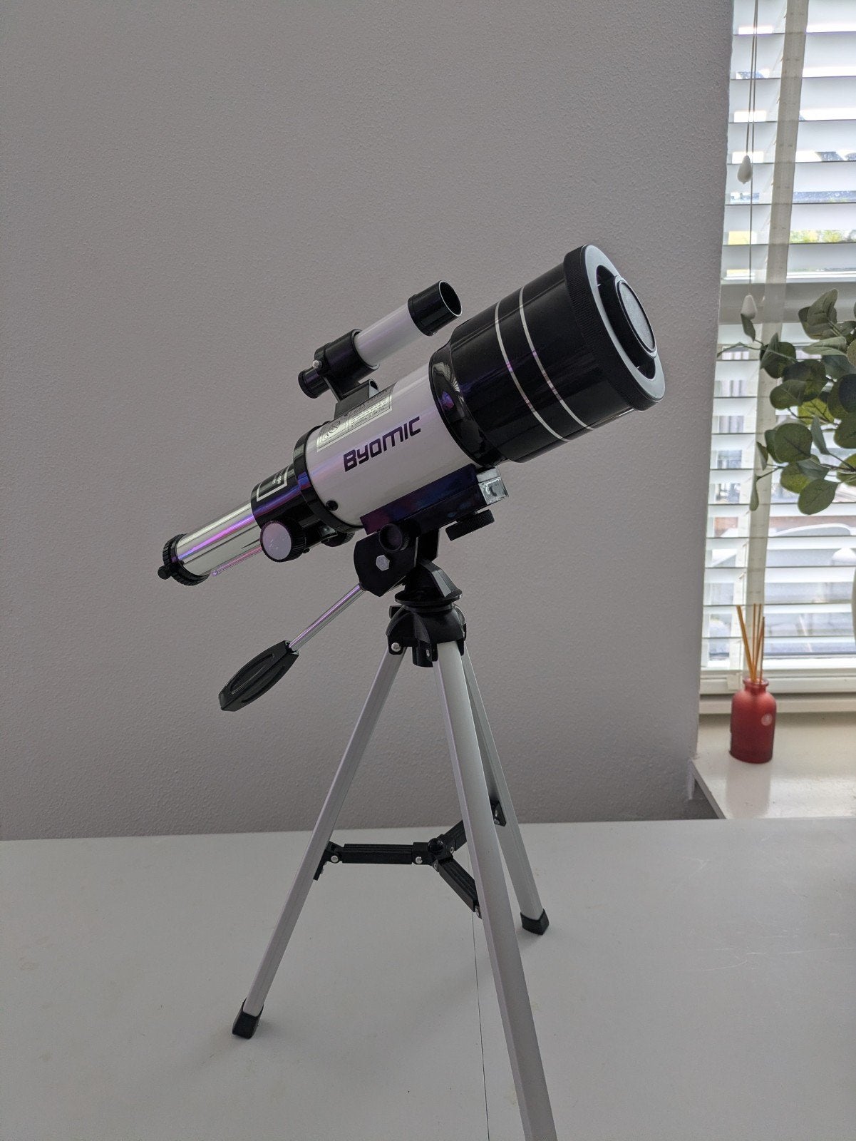 Byomic 70/300 telescoop, Audio, Tv en Foto, Ophalen of Verzenden, Zo goed als nieuw, 80 tot 200 mm, Spiegeltelescoop (reflector)