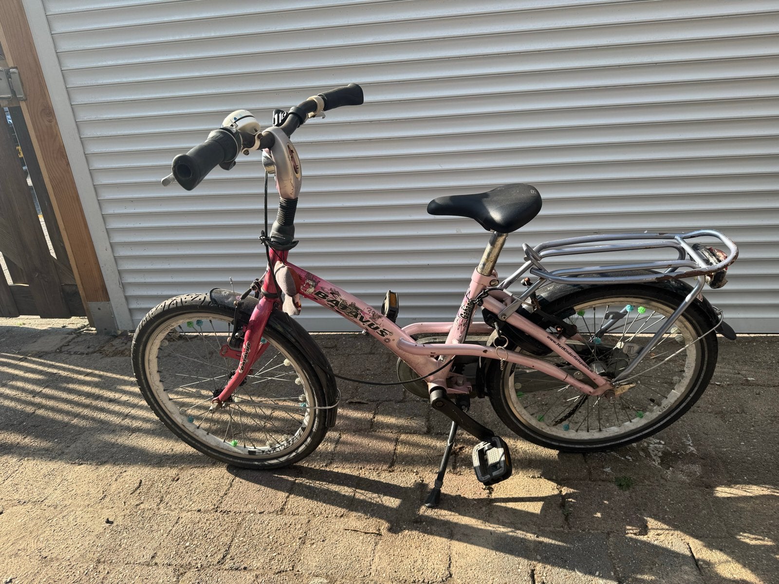 Batavus kinderfiets 20 inch roze, Ophalen, Gebruikt, Velgrem, 20 inch of meer