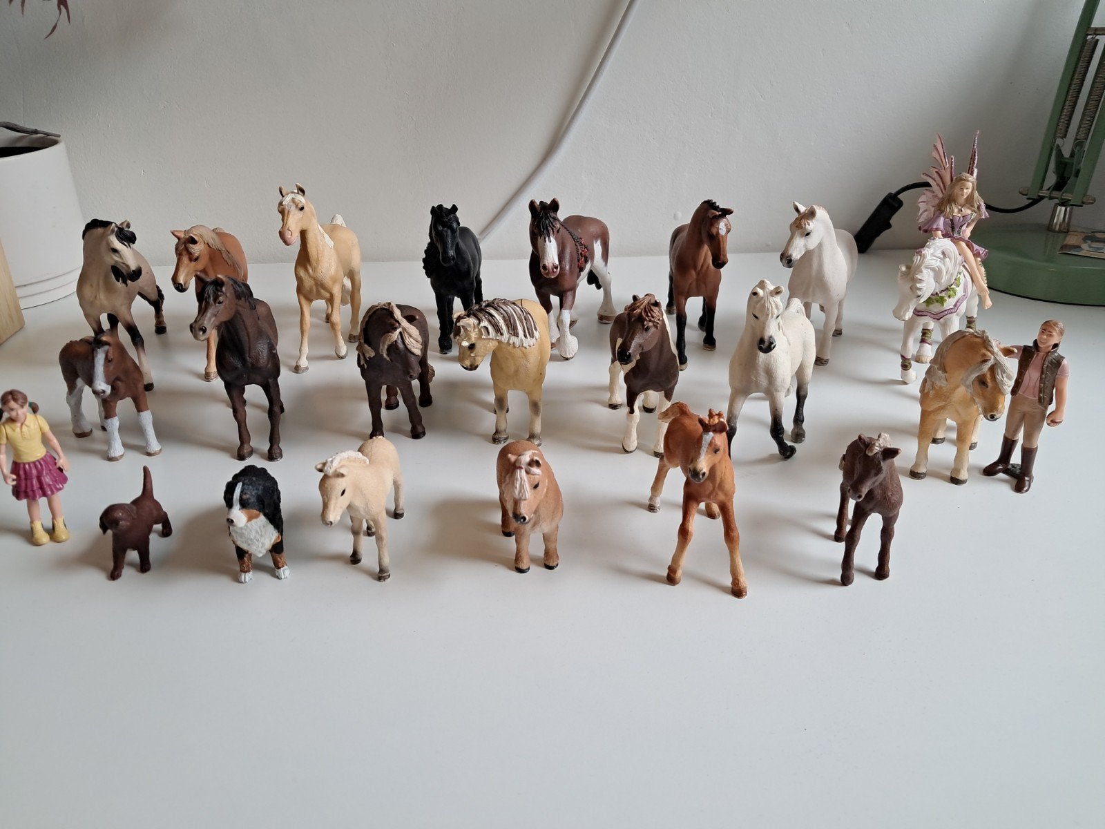 Grote Schleich paarden en boerderij set, Ophalen of Verzenden, Gebruikt, Jongen of Meisje