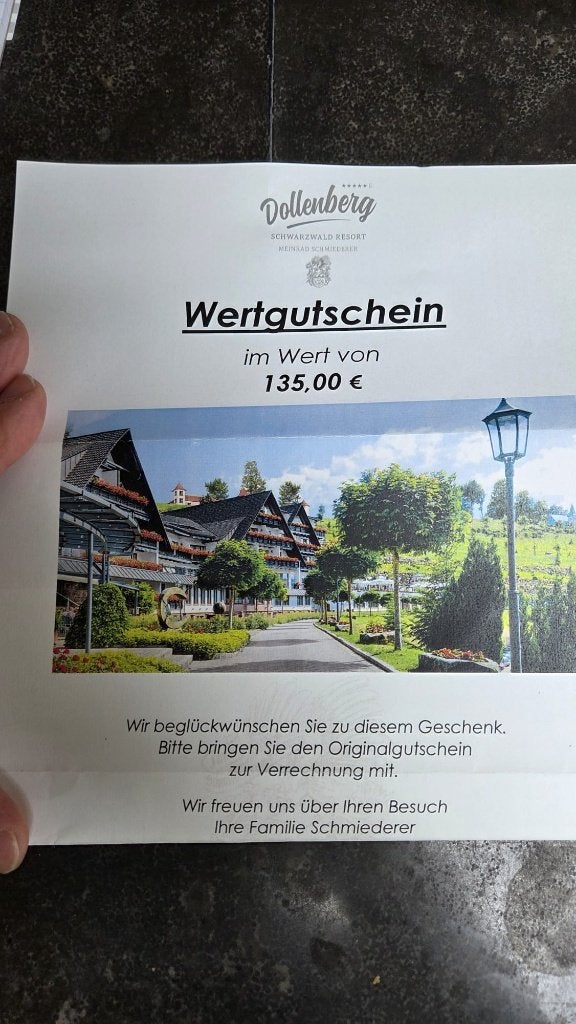 Tegoedbon Dollenberg, Twee personen, Overige soorten, Overige typen