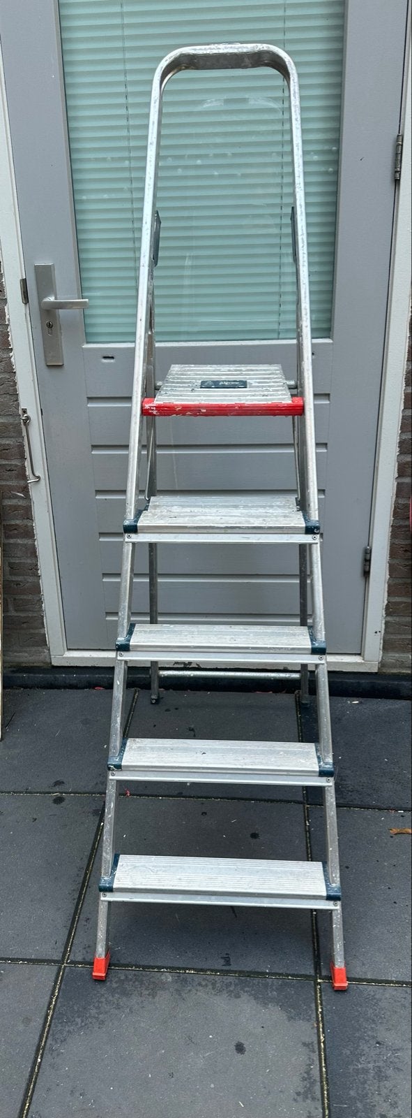 Altrex aluminium trap met 5 treden vaste prijs, Ophalen, Gebruikt, Trap, Opvouwbaar of Inschuifbaar