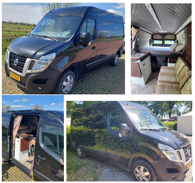 Nissan L2H2 Camper/ 2016/ stealth off grid/zelfbouw incl BTW, Overige merken, Dakluik, Koelkast, Tot en met 2