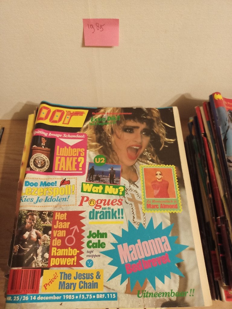Muziekkrant Oor Jaargangen 84 t/m 89, Boeken, Ophalen, Gelezen, Muziek, Film of Tv