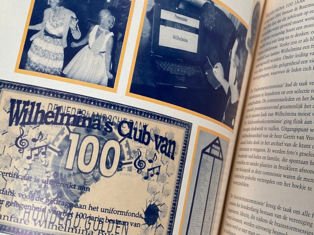 100 Jaar Fanfare Wilhelmina Buurmalsen, Ophalen of Verzenden, 20e eeuw of later, Zo goed als nieuw