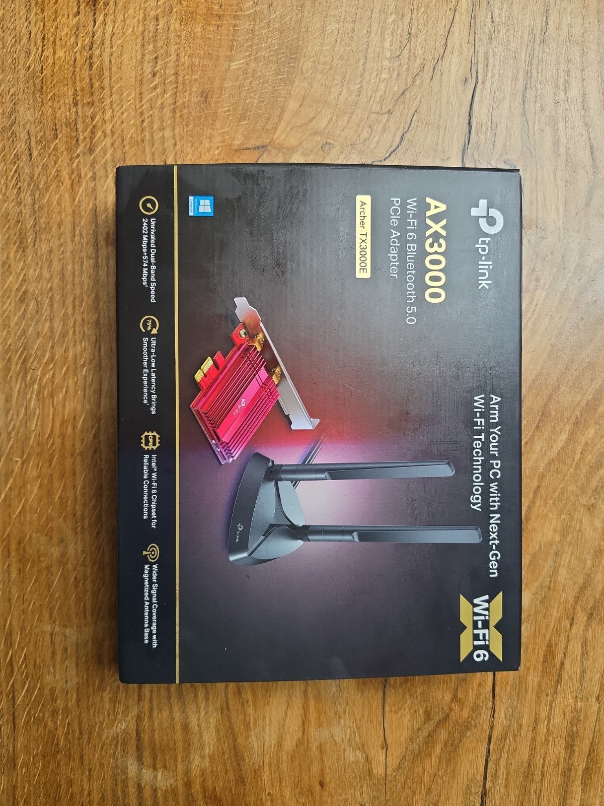 TP-Link Archer TX3000E AX3000 Wi-Fi 6 Bluetooth 5.0 PCIe, Computers en Software, Ophalen of Verzenden, Nieuw, Intern, TP-Link