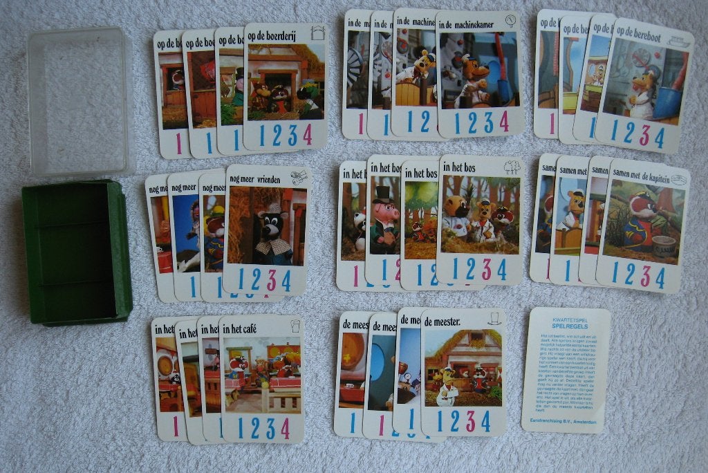 kwartetspel van tv-serie Bereboot (evt + limon.glas & boek), Ophalen of Verzenden, Zo goed als nieuw, Tv, Gebruiksvoorwerp