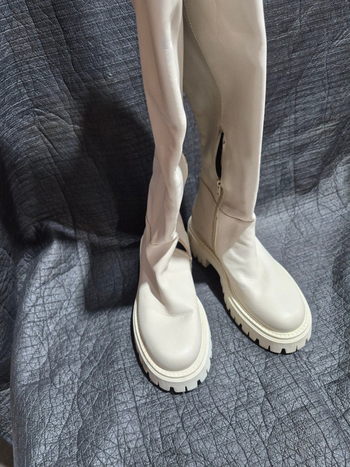 Minelli Paris Hoge Laarzen - Ecru, Hoge laarzen, Minelli Paris, Verzenden, Wit
