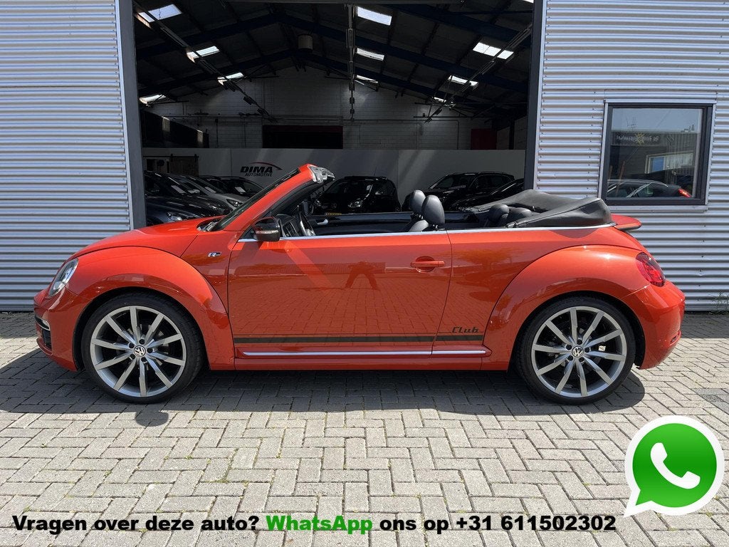 Volkswagen Beetle Cabriolet 1.4 TSI 150PK R-Line, Auto's, Volkswagen, Gebruikt, 4 stoelen, Bedrijf, Geïmporteerd