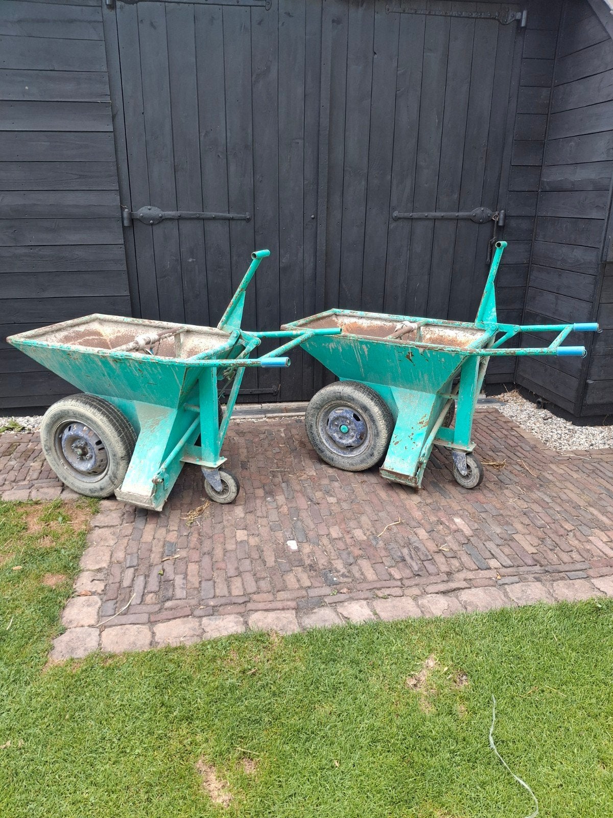 2 nadevullers kubel kruiwagen, Doe-het-zelf en Verbouw, Ophalen, Gebruikt
