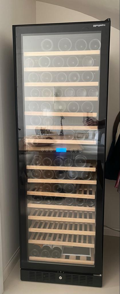 GGMgastro Wijnkoeler 2 Zones - 160 Flessen, Ophalen, Zonder vriesvak, 200 liter of meer, 160 cm of meer