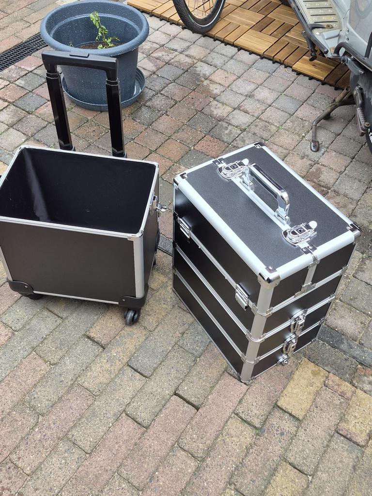 Professionele make-up koffer op wielen - Zwart, Ophalen, Gebruikt, Zwart, Hardcase