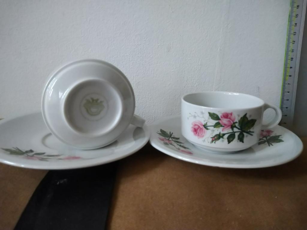 Villeroy en boch roosjes servies 6 kop en schotels, Ophalen of Verzenden