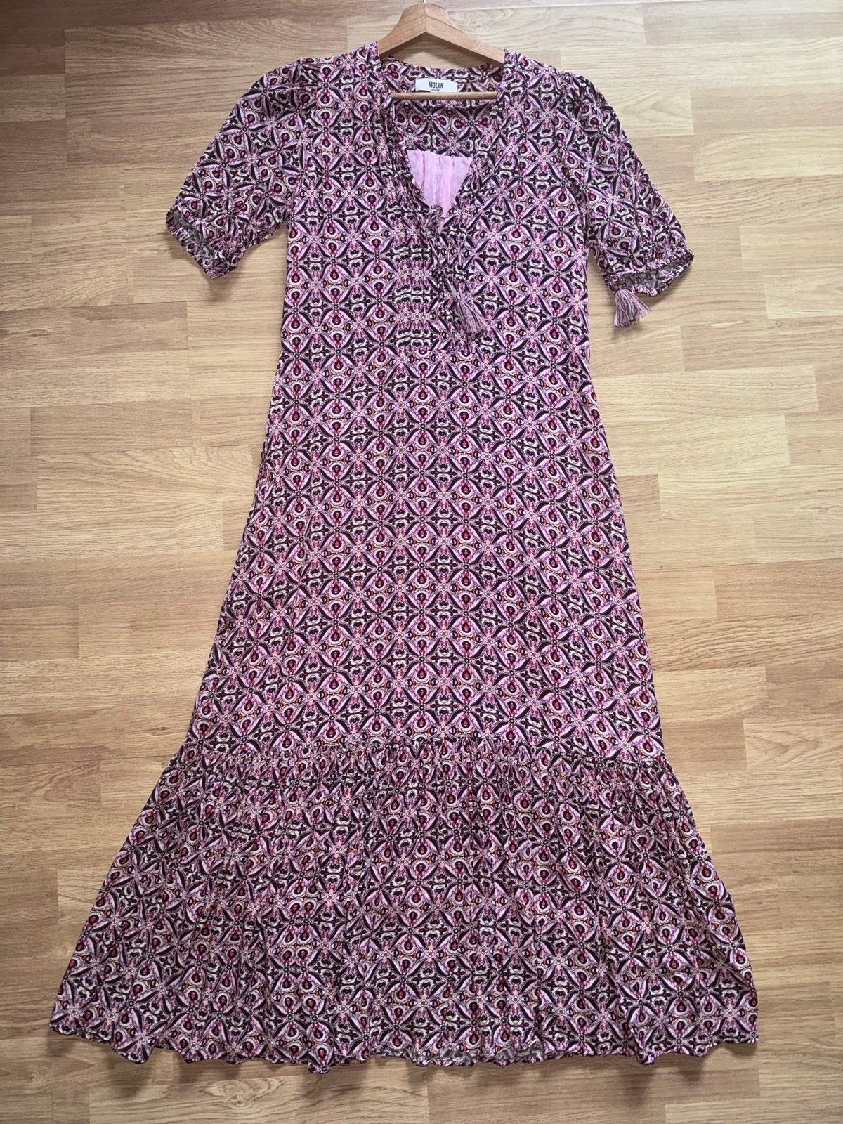 Schittterende Moliin jurk maat S, Kleding | Dames, Moliin, Ophalen of Verzenden, Zo goed als nieuw, Roze