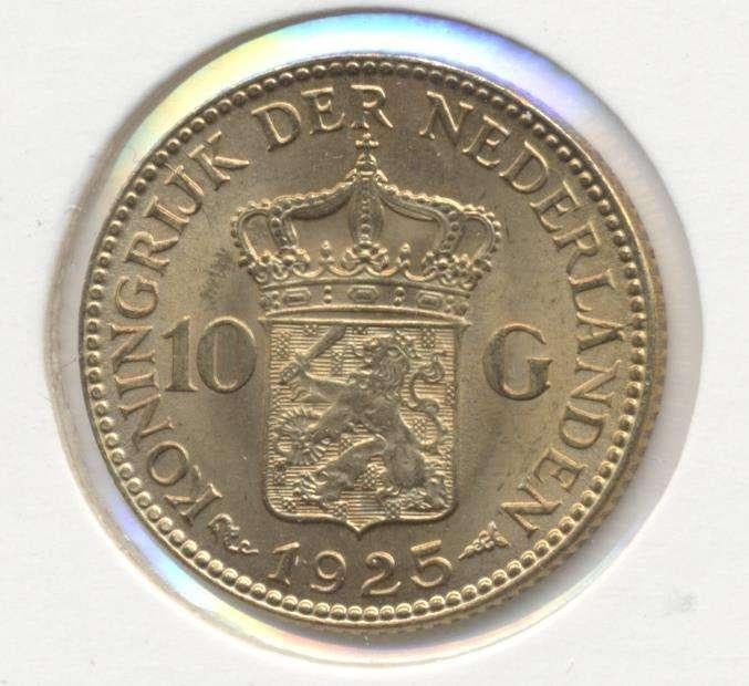 Nederland 10 Gulden 1925A Wilhelmina