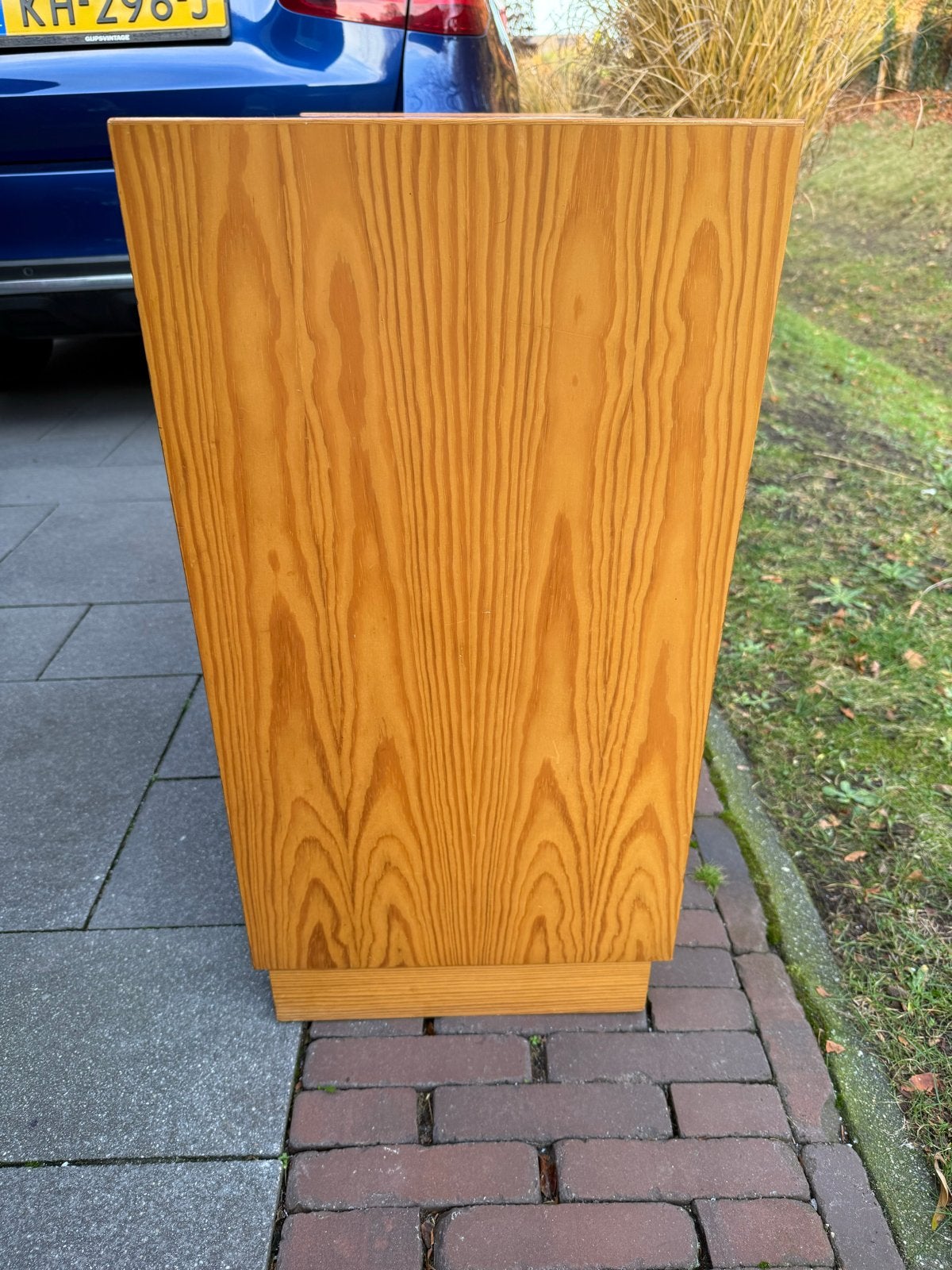 Zweedse vintage ladenkast van grenen, Ophalen