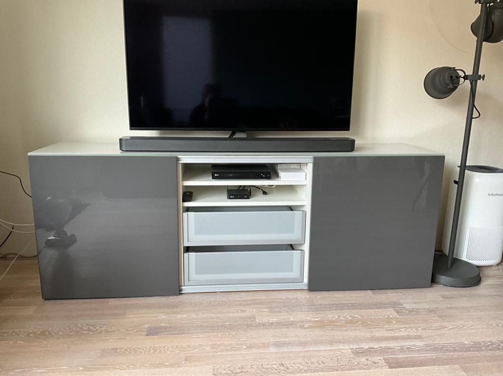 Ikea Besta tv meubel, Ophalen, Overige materialen, Gebruikt, 150 tot 200 cm