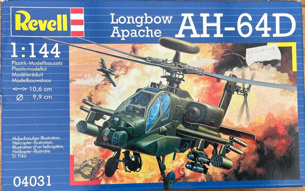 Revell Apache Ah-64D, Ophalen, 1:72 tot 1:144, Nieuw, Revell