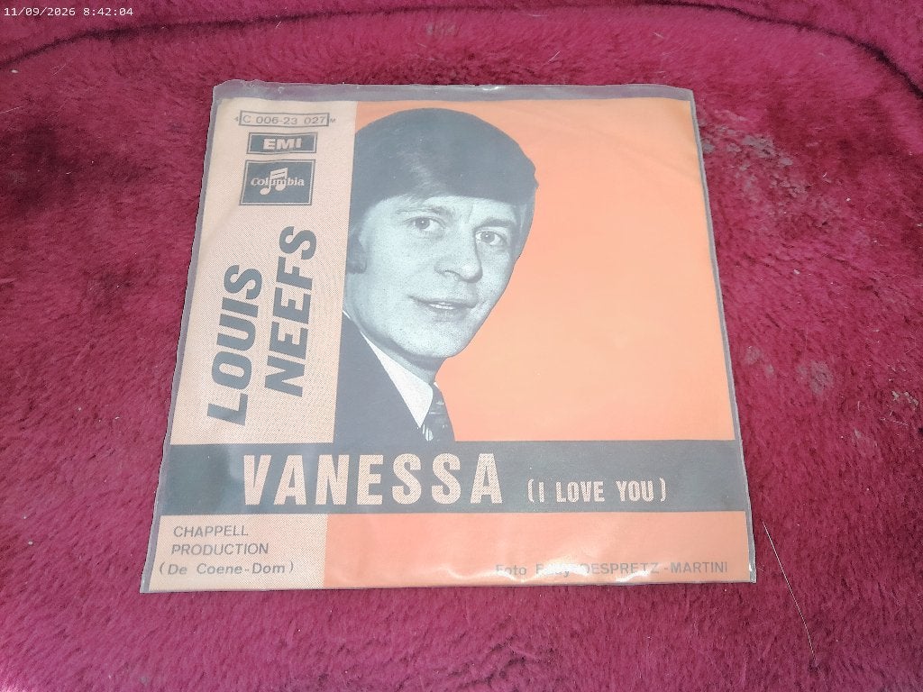 Louis Neefs - Jennifer Jennings ( Eurovisie Songfestival ), Gebruikt, Fotohoes, 7 inch, Ophalen of Verzenden
