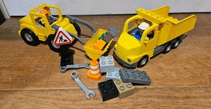 LEGO DUPLO Kiepwagen & Voorlader, Ophalen of Verzenden, Gebruikt