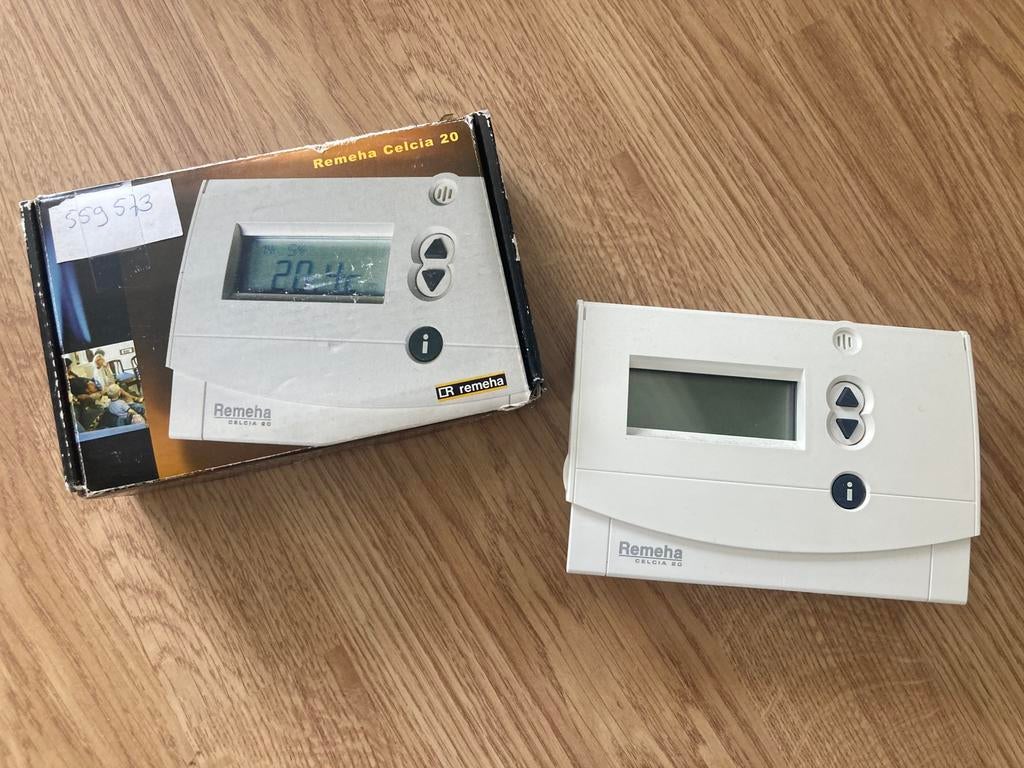 Remeha Celcia 20 klokthermostaat, Ophalen, Gebruikt