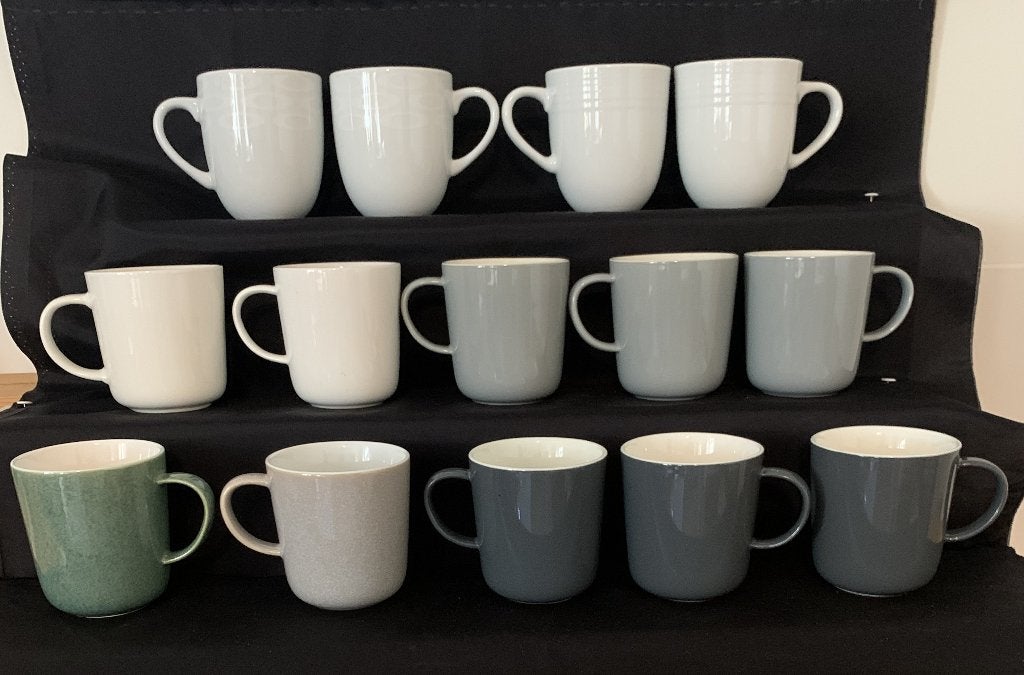 mokken, Hema mokken grote koffiemok Chicago + wit met motief, Huis en Inrichting, Keuken | Servies, Hema, Overige typen, Ophalen of Verzenden