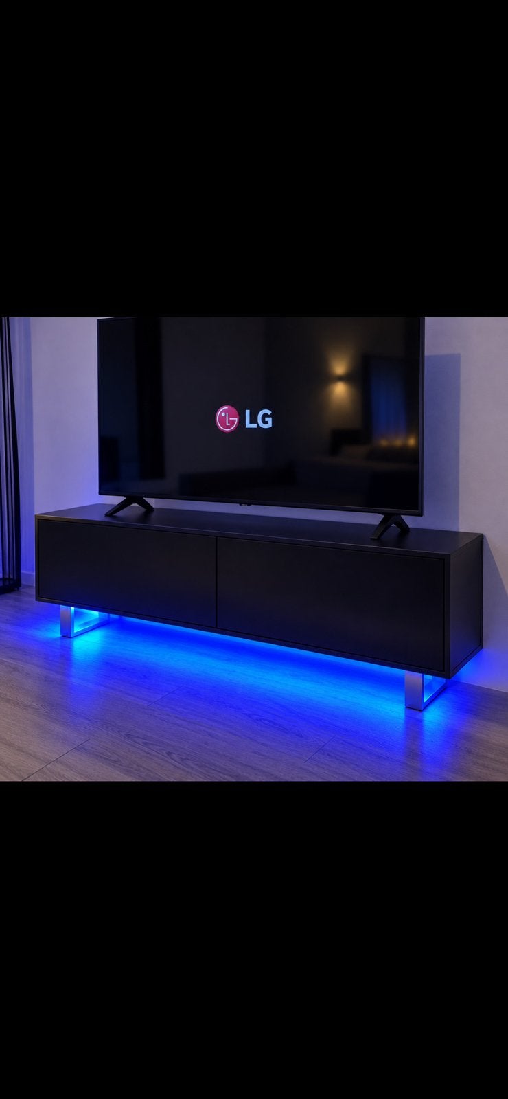 TV MEUBEL MET LED, Ophalen of Verzenden, Zo goed als nieuw, 25 tot 50 cm, Minder dan 100 cm