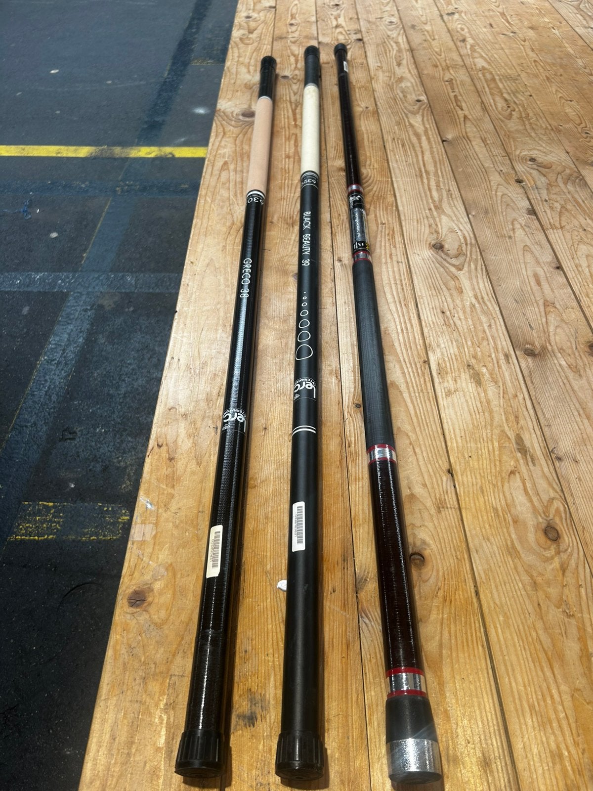 Insteek hengels o.a Albatros 3.80m 3.85m en 4.20m, Watersport en Boten, Ophalen, Zo goed als nieuw, Werphengel