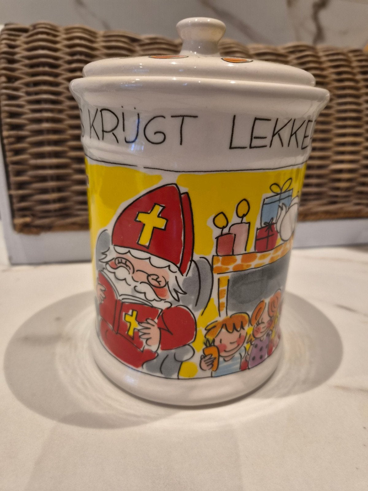 Blond Amsterdam pot Sinterklaas, Ophalen of Verzenden, Nieuw, Aardewerk, Overige typen