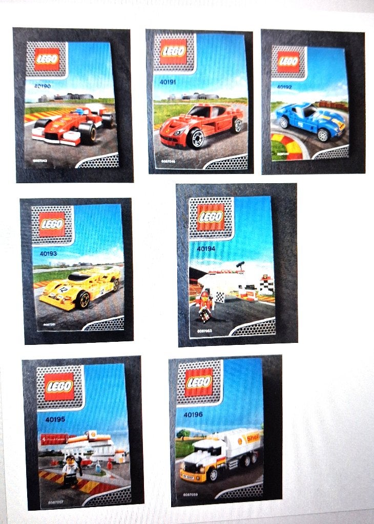 Shell lego 40190, 40191, 40192, 40193, 40194, 40195, 40196., Compleet, Gebruikt, Verzenden, Lego