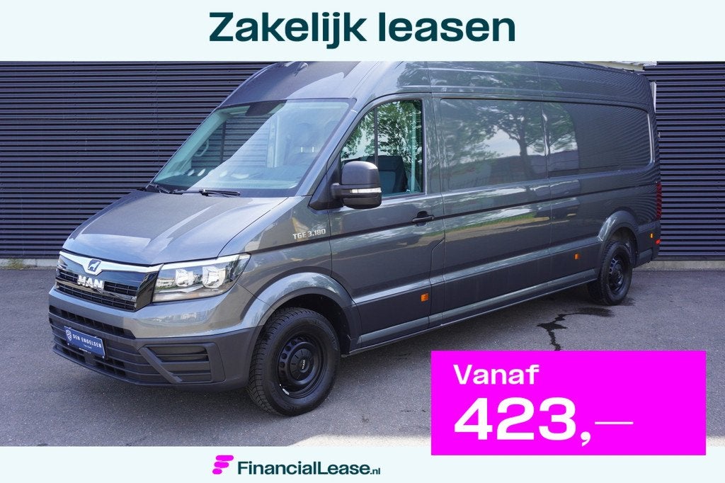 MAN TGE 180pk L4H3/L3H2 Apple Carplay Camera Trekhaak Kunstl, Voorwielaandrijving, Gebruikt, 4 cilinders, MAN