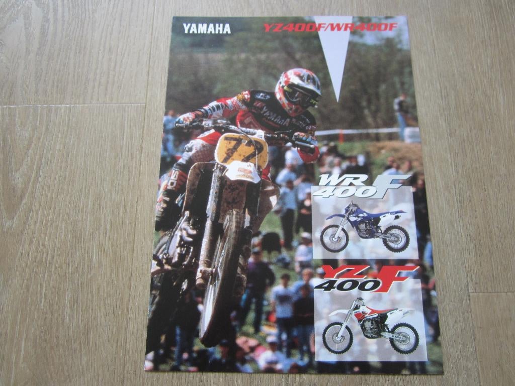 Yamaha YZ 400F / WR 400F brochure folder 1998, Motoren, Ophalen of Verzenden, Yamaha